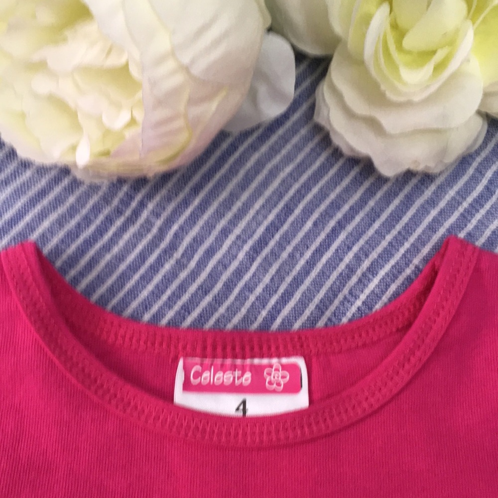 Flower Girl 🌷 Bling Crystals T-Shirt Size 4 - Picture 5 of 9